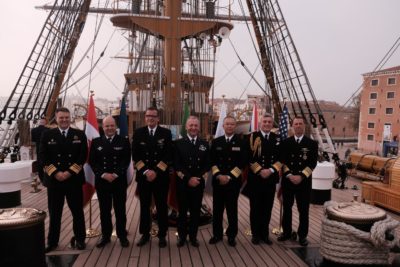  Sul Veliero Amerigo Vespucci i Capi delle Marine dei Paesi G7