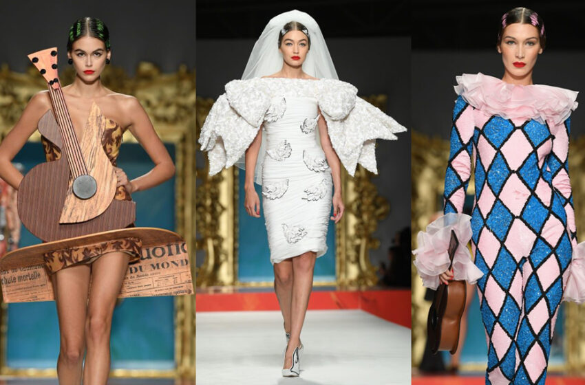  Moschino omaggia Picasso, opere d’arte in passerella