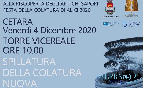  A Cetara, dopo il marchio Dop, oggi si festeggia la “Colatura di Alici”, in diretta streaming