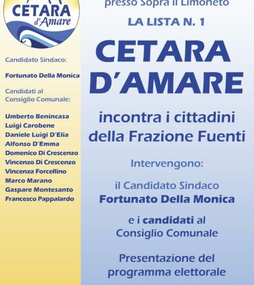  Cetara, elezioni 2021: oggi la presentazione della lista civica unica “Cetara d’Amare”
