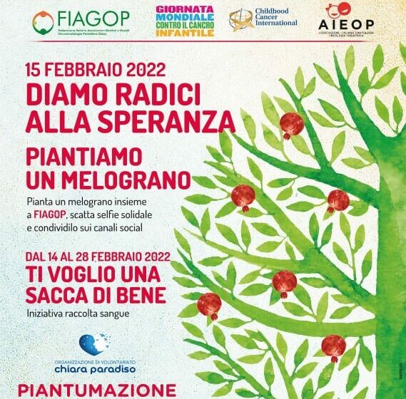  15 febbraio, Giornata Mondiale contro il Cancro Infantile, a Battipaglia l’evento con la Fiagop e l’Associazione Arcobaleno