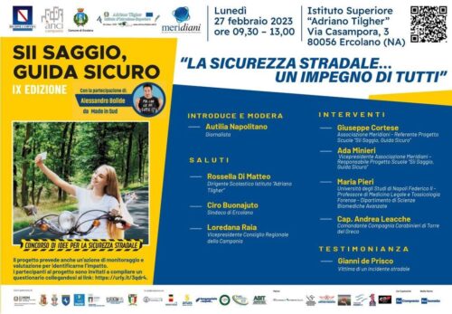  #siisaggioguidasicuro approda all’ Adriano Tilgher di Ercolano