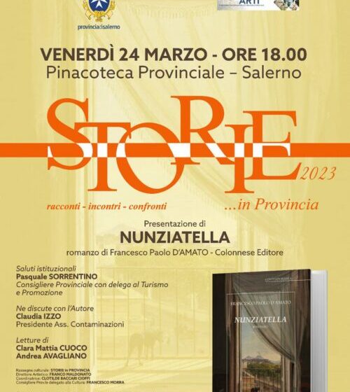  Storie in Provincia:  Francesco Paolo D’Amato con “Nunziatella”