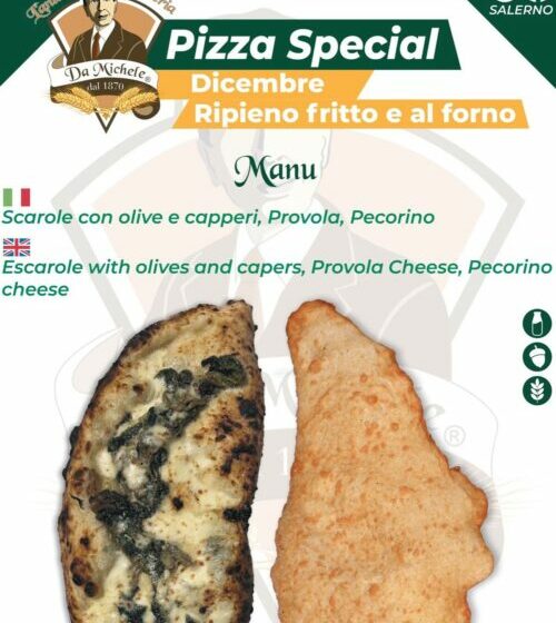  All’Antica Pizzeria da Michele la Special di Dicembre è la “Pizza Manu”