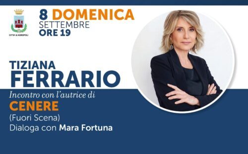  Al Settembre Culturale, stasera la giornalista Tiziana Ferrario con “Cenere”